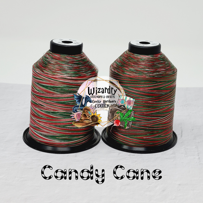 Tex 35 - Bonded Polyester Sewing String - Variegated - Candy Cane