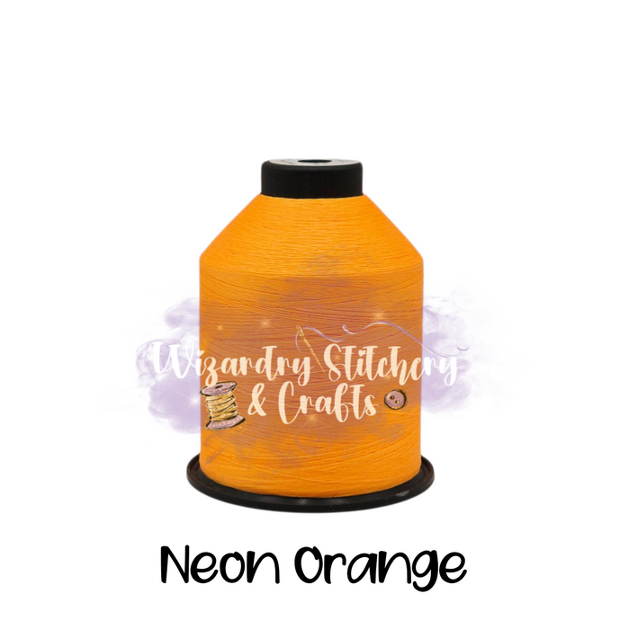 Tex 35 - Bonded Polyester Sewing String - Solid - Neon Orange