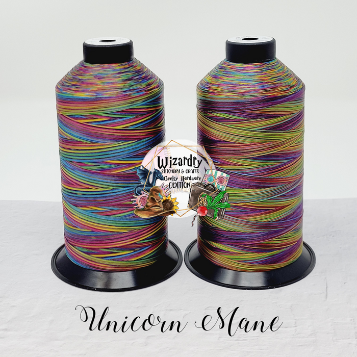 Tex 45 - Bonded Polyester Sewing String - Variegated - Unicorn Mane