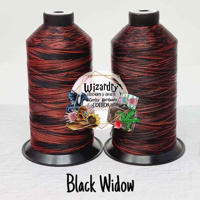 Tex 45 - Bonded Polyester Sewing String - Variegated - Black Widow