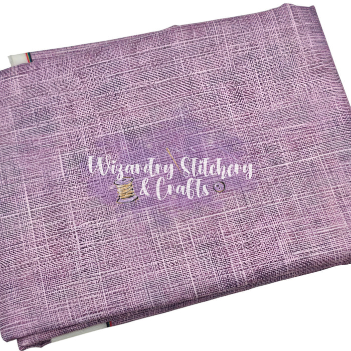 Light Purple Faux Linen (WG#6) - Water Resistant Polyester Lining