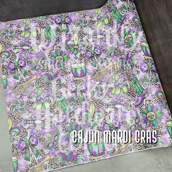 18" Cajun Mardi Gras Vinyl