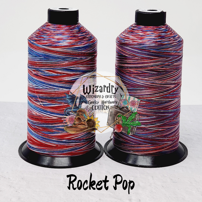 Tex 45 - Bonded Polyester Sewing String - Variegated - Rocket Pop