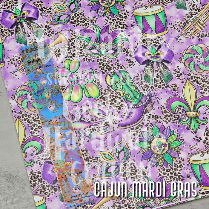 18" Cajun Mardi Gras Vinyl