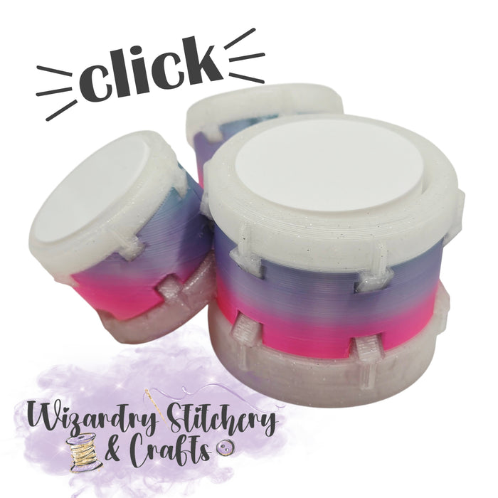 Drum Fidget Clicker - Triple Rainbow