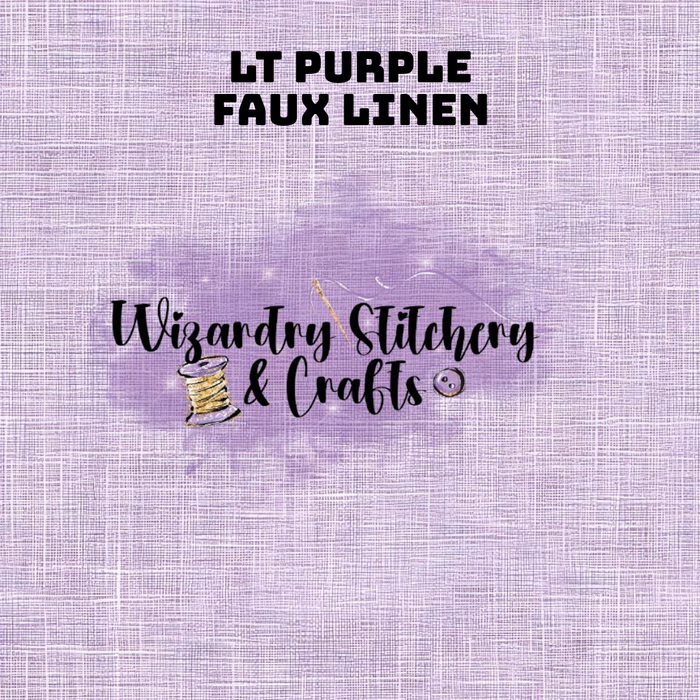 Light Purple Faux Linen (WG#6) - Water Resistant Polyester Lining