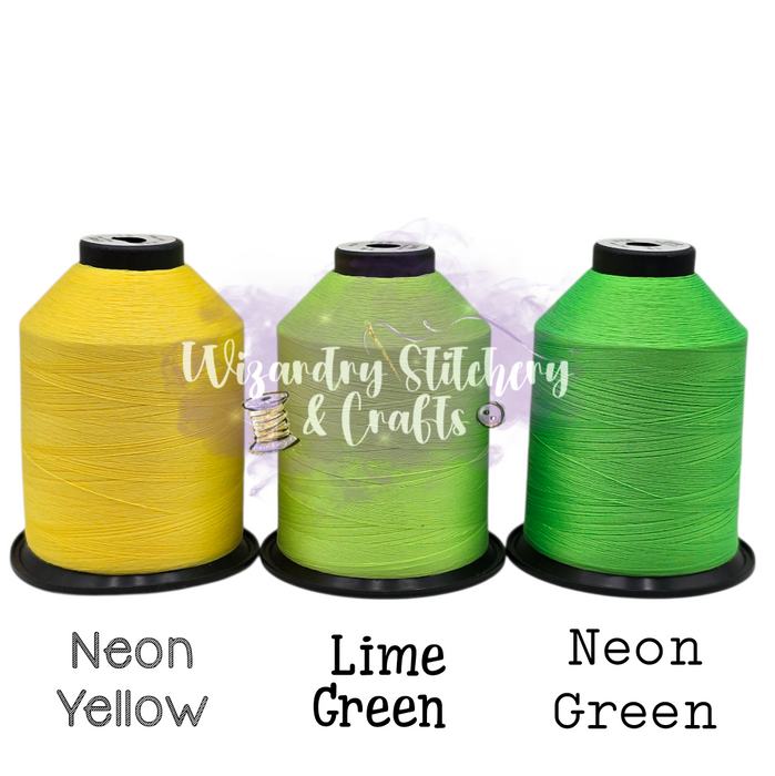 Tex 35 - Bonded Polyester Sewing String - Solid - Lime Green