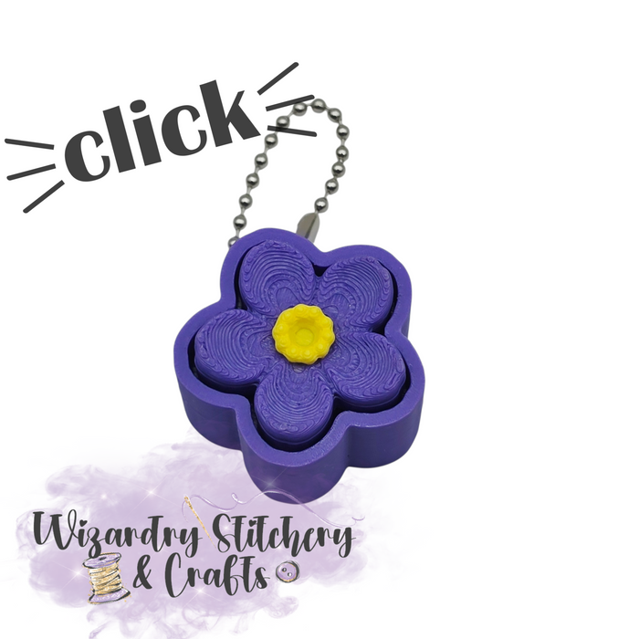 Flower Keychain Fidget Clicker #2