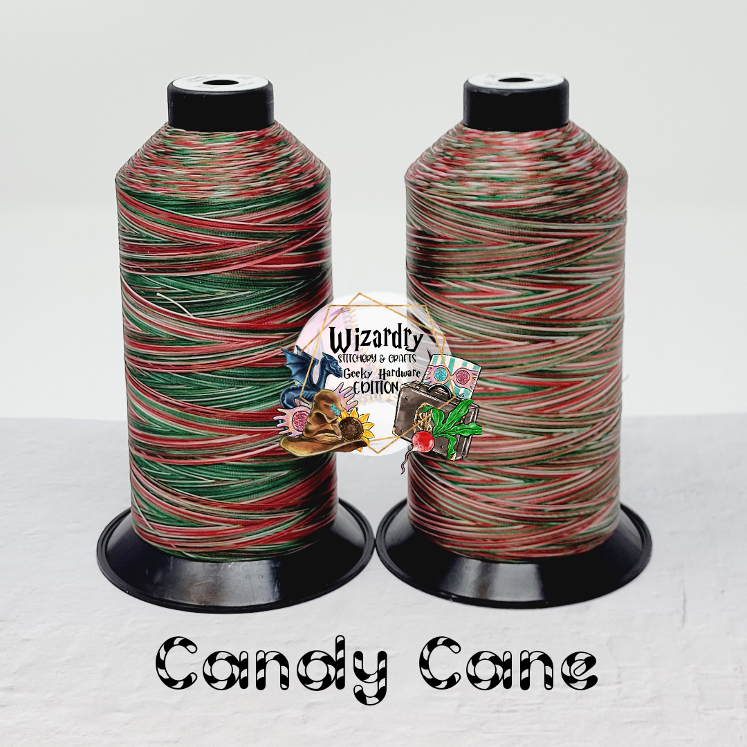 Thread Candy Making Tex 45 - Bonded Polyester Sewing String - Variegated - Candy Cane ...