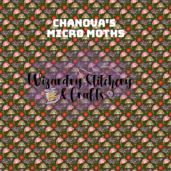 Chanova's Micro Moths (WG#6) - Water Resistant Polyester Lining