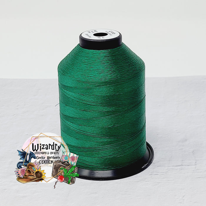 Tex 35 - Bonded Polyester Sewing String - Solid - Serpent Green