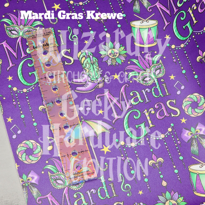 18" Mardi Gras Krewe Vinyl