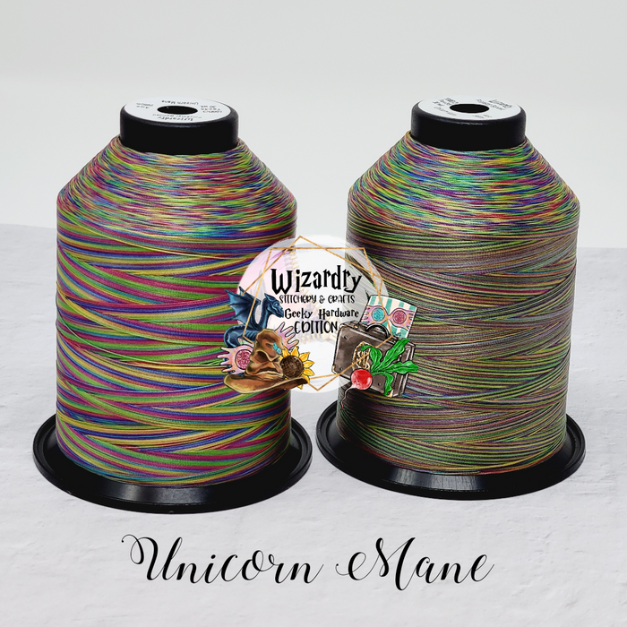 Tex 35 - Bonded Polyester Sewing String - Variegated - Unicorn Mane