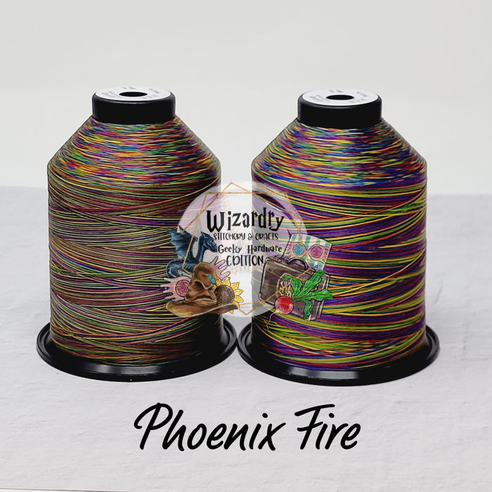 Polyester Thread String Tex 35 - Bonded Polyester Sewing String - Variegated - Phoenix Fire ...