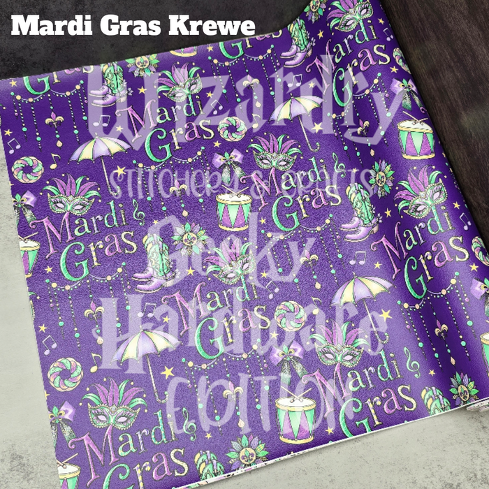 18" Mardi Gras Krewe Vinyl