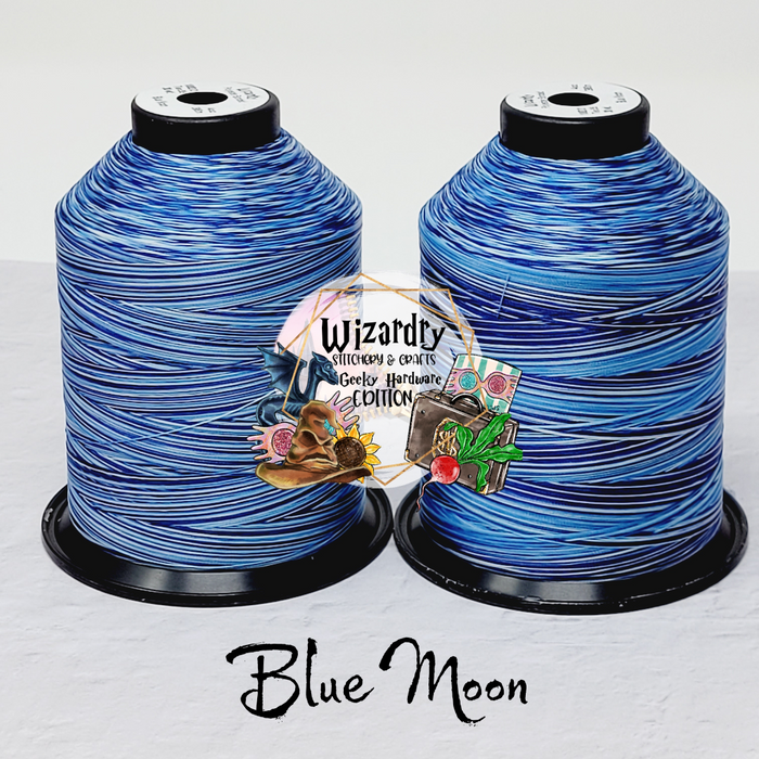 Tex 35 - Bonded Polyester Sewing String - Variegated - Blue Moon