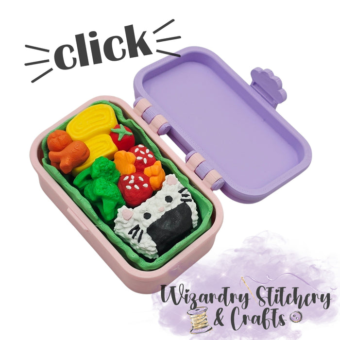 Bento Box Fidget Clicker - Pink&Purple