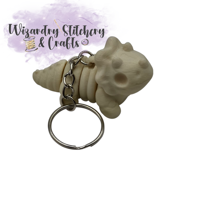 Triceratops Dinosaur Skeleton Flexi (Small) Keychain