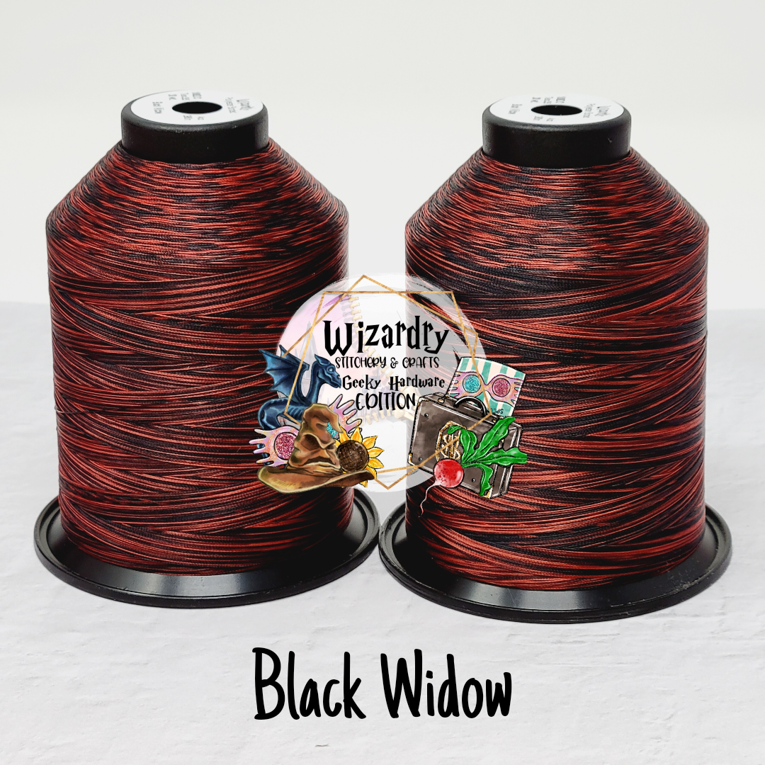 Tex 35 - Bonded Polyester Sewing String - Variegated - Black Widow ...