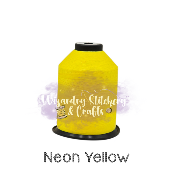 Tex 35 - Bonded Polyester Sewing String - Solid - Neon Yellow