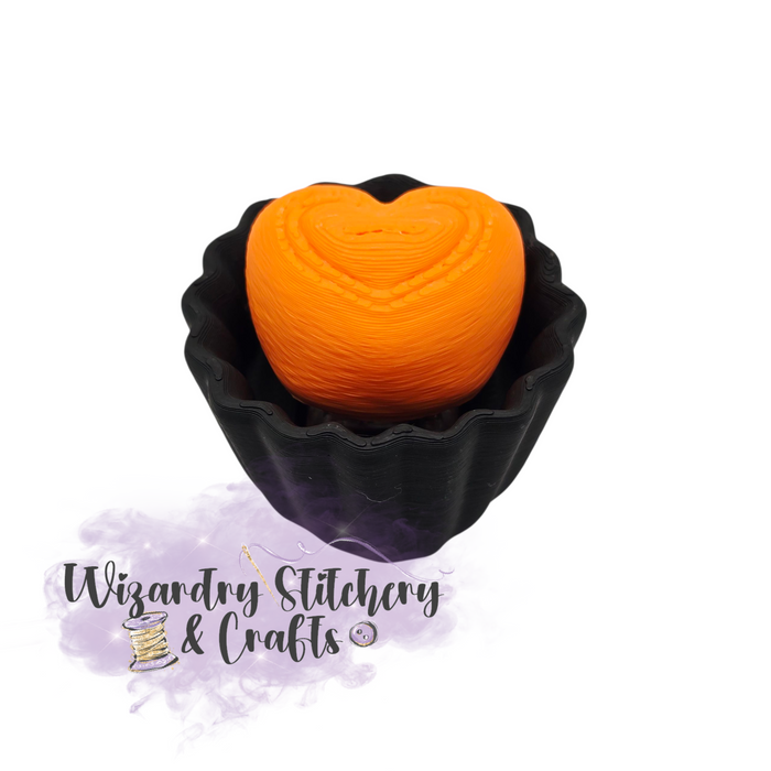 Chocolate Candy Fidget Clicker - Orange Heart