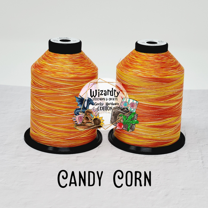Tex 35 - Bonded Polyester Sewing String - Variegated - Candy Corn