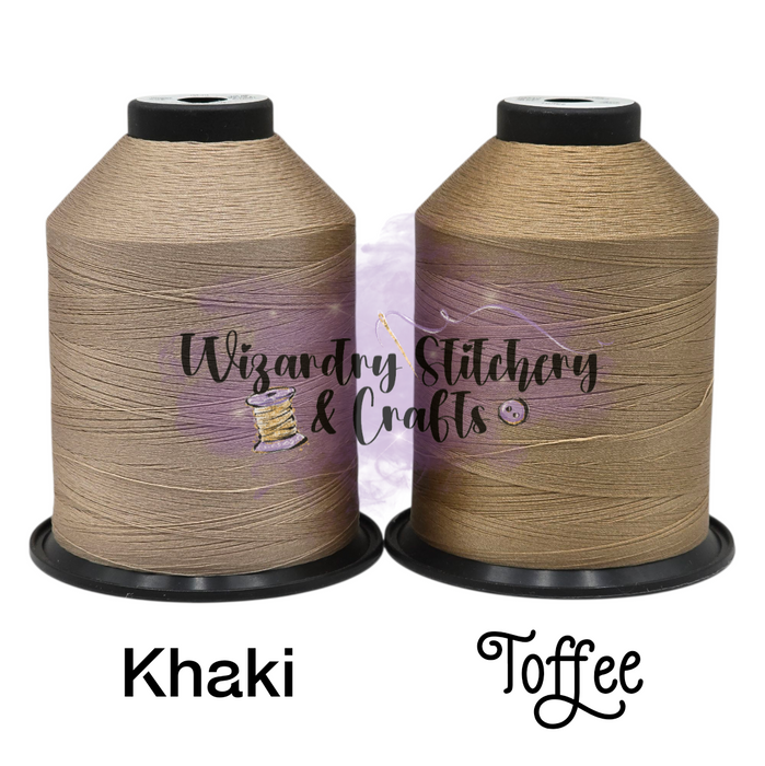 Tex 35 - Bonded Polyester Sewing String - Solid - Khaki