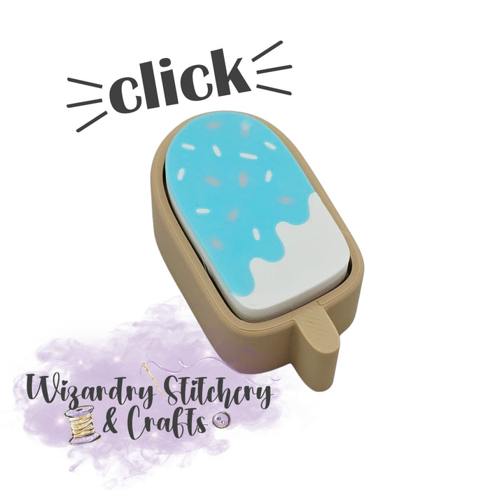 Popsicle Fidget Clicker - Blue w/Sprinkles