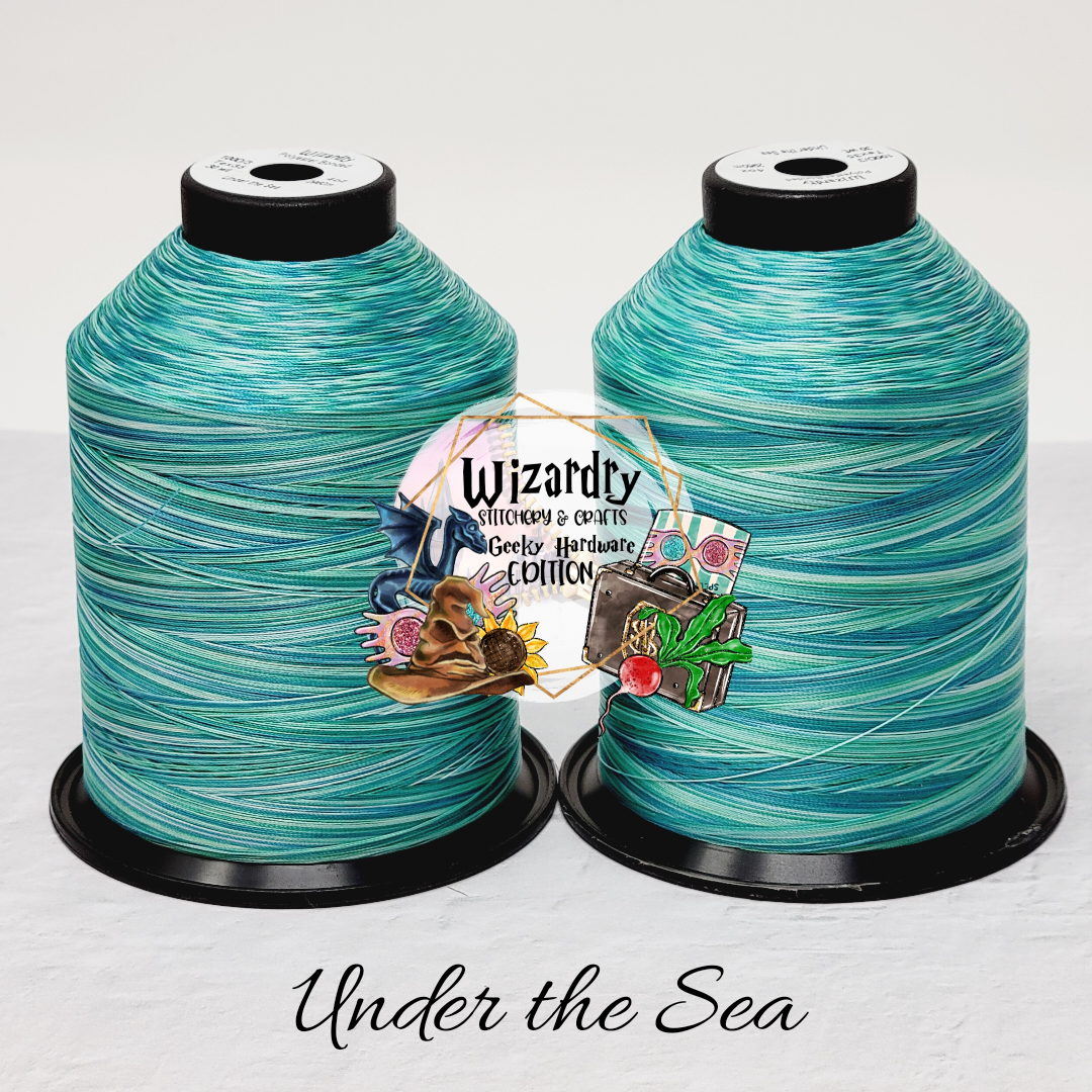 Tex 35 Bonded Polyester Sewing String Variegated Under the Sea