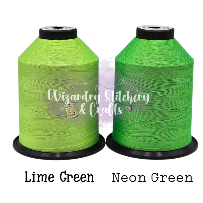 Tex 35 - Bonded Polyester Sewing String - Solid - Lime Green
