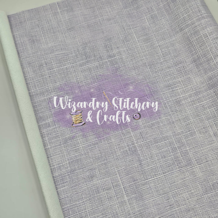 Light Purple Faux Linen (WG#6) - 18" Vinyl w/Microfiber Backing