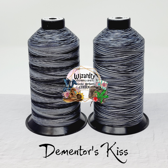 Tex 45 - Bonded Polyester Sewing String - Variegated - Dementor's Kiss