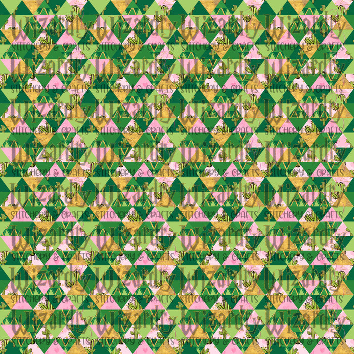 Geometric Cacti Fabric