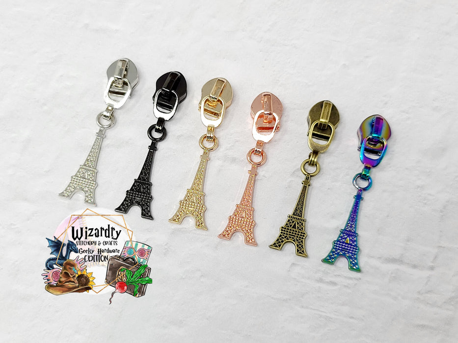 Eiffel Tower #5 Nylon Zipper Pulls — Wizardry Stitchery & Crafts
