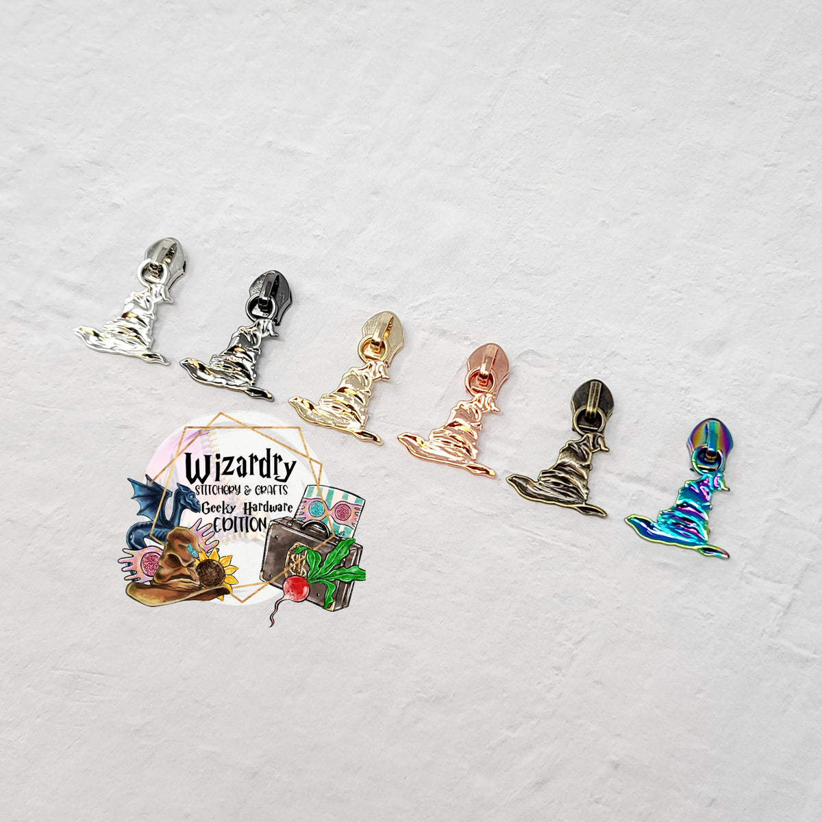 Wizard Hat #5 Nylon Zipper Pulls — Wizardry Stitchery & Crafts, LLC