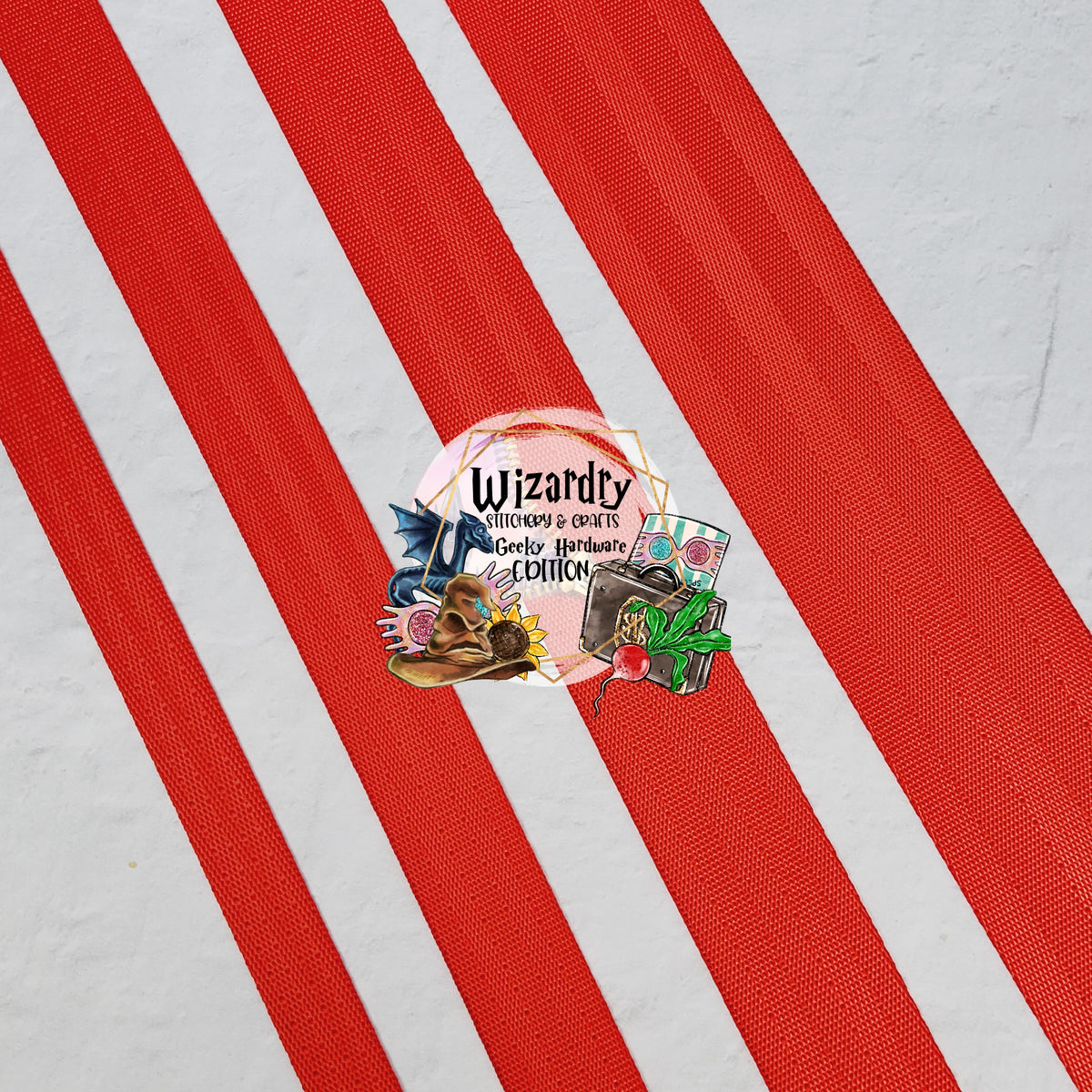 Red Seat Belt bing — Wizardry Stitchery & Crafts, LLC