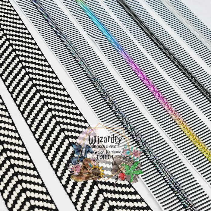 Striped #5 Nylon Zipper Tape