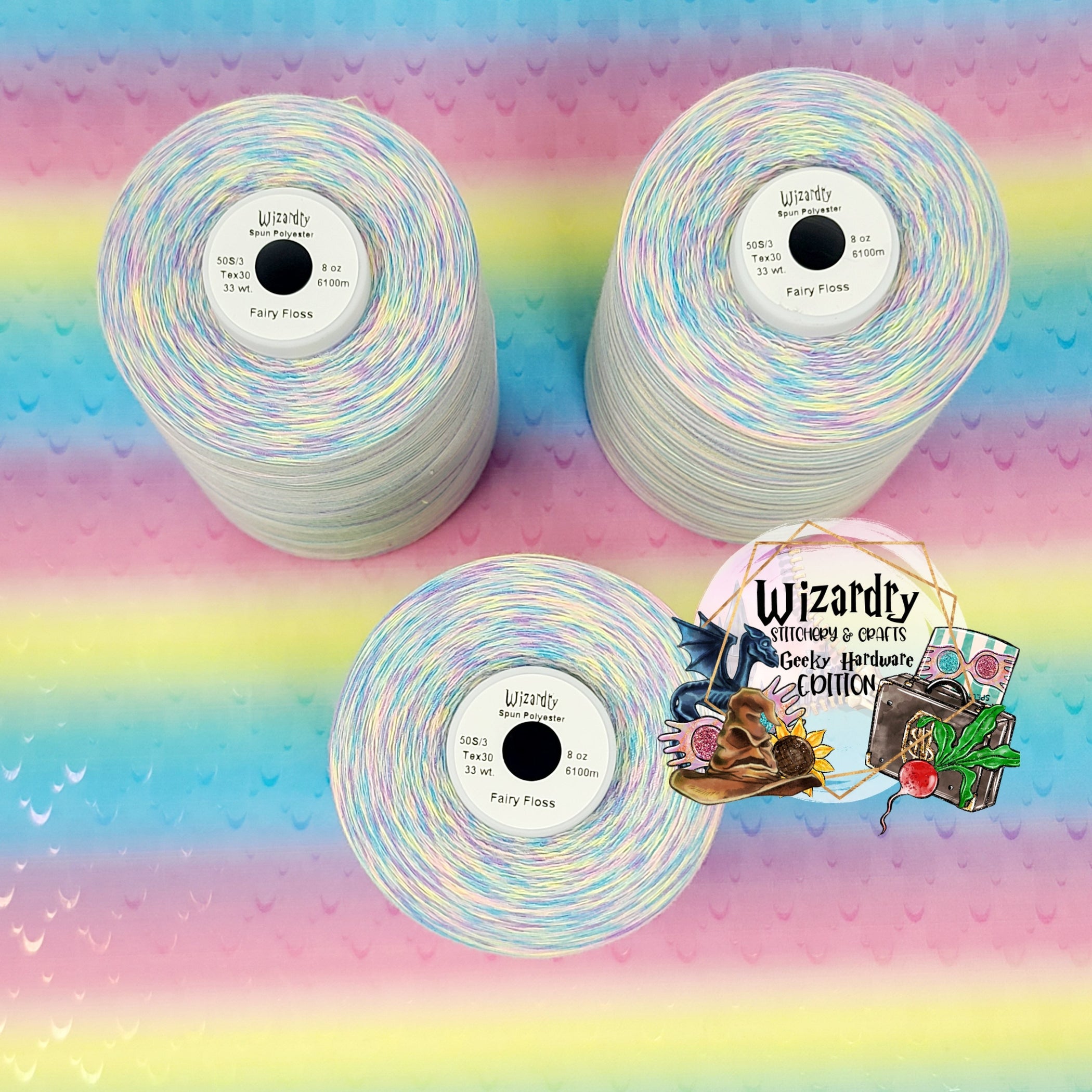 Tex 30 - Spun Polyester Sewing String - 8oz Spool - Variegated ...