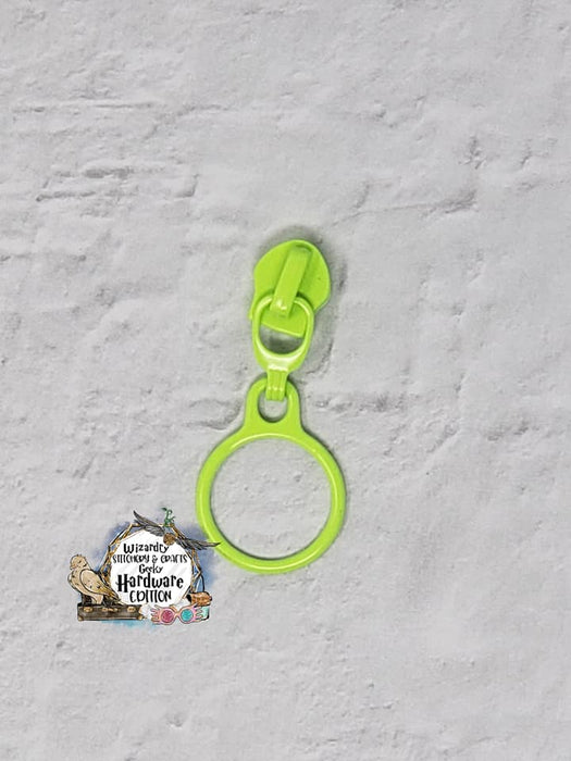 Dangle Ring #5 Nylon Zipper Pulls - Painted