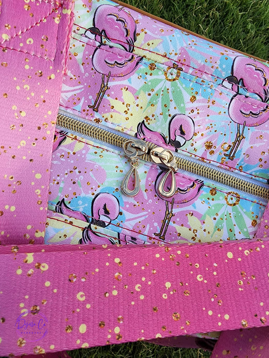 Pink Flamingos Fabric